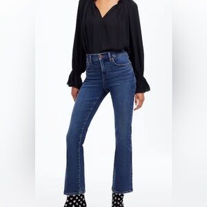 EUC Madewell Mid-Rise Kick Out Ankle-length Jeans